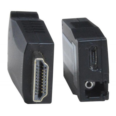 NTI 4K 10.2 Gbps HDMI Extender via One LC Singlemode or Multimode Fiber Optic Cable