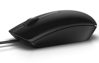 DELL MS116 WIRED USB OPTICAL MOUSE (BLACK), 1YR WTY