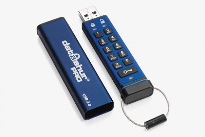 4GB DatAshur PRO® Super-Fast, Ultra-Secure USB 3.0 Hardware Encrypted Flash Drive.