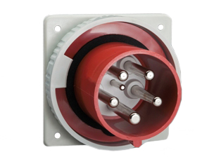 IEC 60309 (6H) 3 PHASE OUTLET, 60A-380/415V (400 VOLT) (UL/CSA), 63A-220/380V-240/415V (400 V0LT) (EUROPEAN), WATERTIGHT (IP67) 