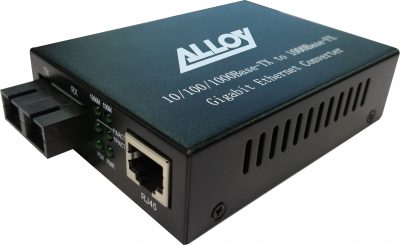 Alloy 10/100/1000Base-T to 1000Base-SX Multimode 1310nm (SC) Converter. 220m or 550m