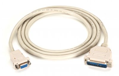 Blackbox PREMIUM AT MODEM CABLE DB9 FEMALE/DB25 MALE 9-CONDUCTOR 24 AWG 6-FT. (1.8-M)