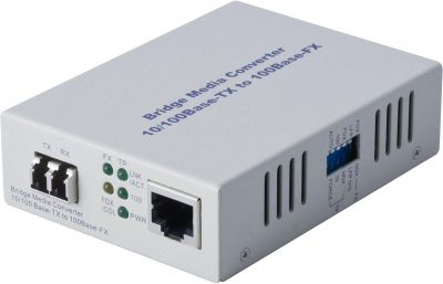 10/100Base-TX to 100Base-FX Multimode Fibre (LC) Converter with LFP via FEF or FM. 2Km
