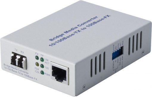 FCR200LC 10/100Base-TX to 100Base-FX Multimode Fibre (LC) Converter with LFP via FEF or FM. 2Km