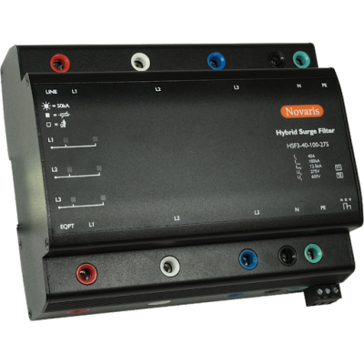 NOVARIS Power Protection, Hybrid Surge Filter, 3 Phase, 63A, 100kA, 275VRMS