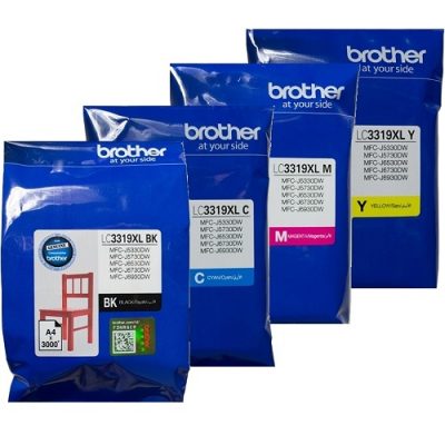 Brother LC-3319XL Ink Cartridges 4 Pack