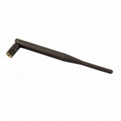 Taoglas 2.4GHz, 5.4GHz WLAN Whip, Tilt RF Antenna 2.4GHz ~ 2.5GHz, 4.9GHz ~ 5.8GHz 3.8dBi, 5.5dBi Connector, RP-SMA Male Connector Mount