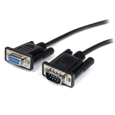 Startech 3m Black Straight Through DB9 RS232 Serial Cable - DB9 RS232 Serial Extension Cable - Male to Female Cable