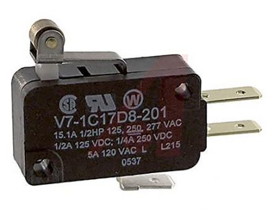 Honeywell SPDT-NO/NC Roller Lever Microswitch, 15 A @ 125 V ac