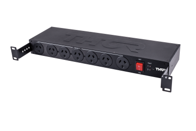 Thor | RF11| Smart RACK MOUNT Power Board: 7 x Surge Protected Outlets Front & 4 x IEC 13 Rear - Colour Black