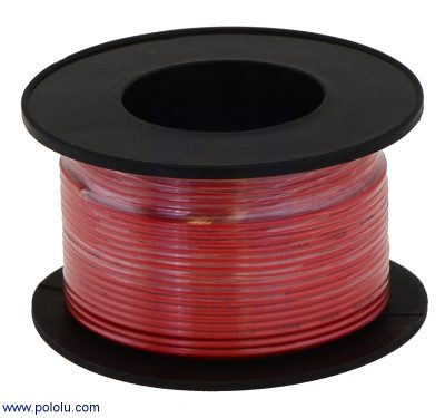 Stranded Wire: Red, 28 AWG, 90 Feet