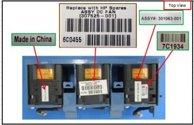 HPE Fan Module Assembly 307525-001