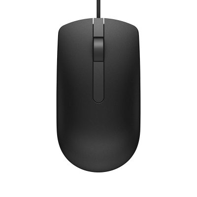 DELL MS116 WIRED USB OPTICAL MOUSE (BLACK), 1YR WTY