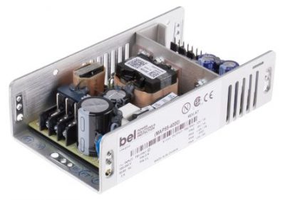 BEL POWER SOLUTIONS INC, 55W Embedded Switch Mode Power Supply SMPS, 5/±12V dc, U Bracket