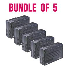 PowerShield SafeGuard 750VA/450W Line Interactive, Powerboard Style UPS with AVR, Telephone or Modem Surge Protection. Wall Mountable. Bundle of 5. BUN-PSG750X5