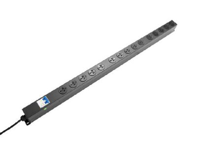 PowerShield RPR-15VMCB Power Distribution Unit Unmanaged 15 Way Vertical PDU with 15 Australian Sockets, 10A Input, power Cord -2m RPR-15VMCB