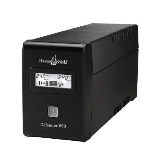 PowerShield Defender 650VA / 390W Line Interactive UPS with AVR, 2 x Australian Outlets and user replaceable batteries PSD650