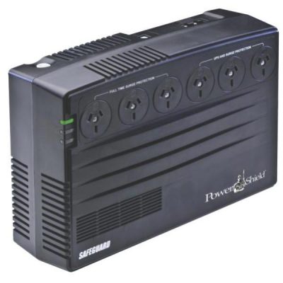 PowerShield SafeGuard 750VA/450W Line Interactive, Powerboard Style UPS with AVR, Telephone or Modem Surge Protection. Wall Mountable. PSG750