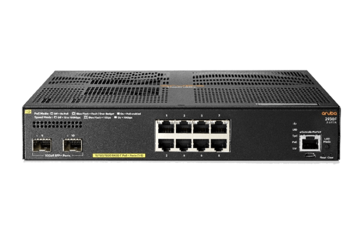 HPE Aruba 2930F 8G PoE+ 2SFP+ TAA - switch - 8 ports - managed - rack-mount JL692A