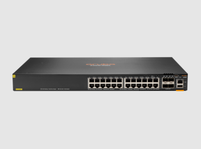 Aruba 6300F 24-port 1GbE Class 4 PoE and 4-port SFP56 Switch