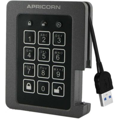 Apricorn Aegis Padlock SSD ASSD-3PL256-480F - solid state drive - 480 GB - ASSD-3PL256-480F