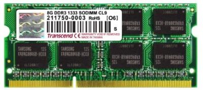 Transcend - DDR3 - module - 8 GB - SO-DIMM 204-pin - unbuffered TS1GSK64V3H