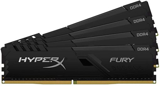 HyperX FURY RGB - DDR4 - kit - 64 GB: 4 x 16 GB - DIMM 288-pin - unbuffered HX436C18FB4AK4/64