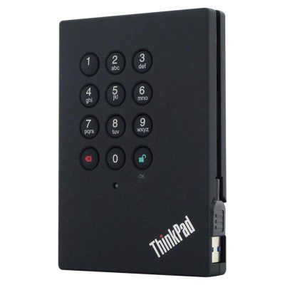 Lenovo ThinkPad USB 3.0 Secure - hard drive - 1 TB - USB 3.0 - CRU - 0A65621