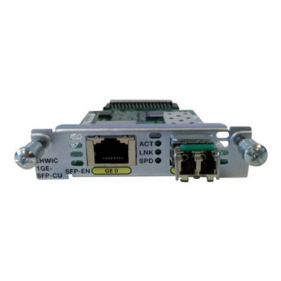 EHWIC-1GE-SFP-CU= Cisco EHWIC1 portdualmodeSFP(100M/1G)GE(10M/100M/1G) EHWIC-1GE-SFP-CU=