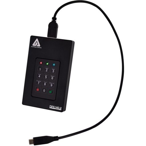 Apricorn Aegis Fortress L3 - solid state drive - 2 TB - USB 3.1 AFL3-S2TB