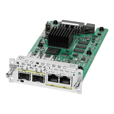 Cisco 2-prt GE WAN NIM, dual-mode RJ45 & SFP NIM-2GE-CU-SFP=