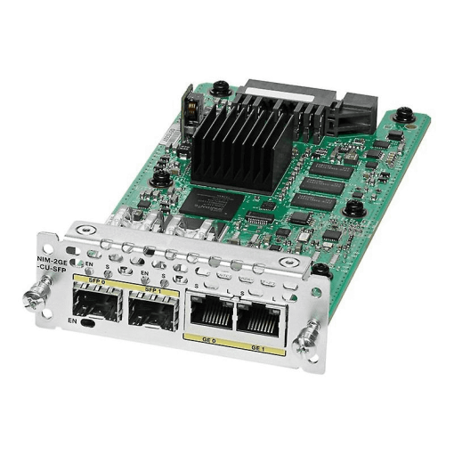 Cisco 2-prt GE WAN NIM, dual-mode RJ45 & SFP NIM-2GE-CU-SFP=