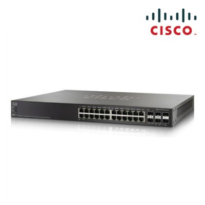 Cisco 24PrtGig w/4Prt 10Gigabit Stackable Managd SW SG500X-24-K9-AU