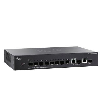 Cisco SG300-10 10port GB ManagedSFPSwitch8SFP+2Comb SG300-10SFP-K9-EU