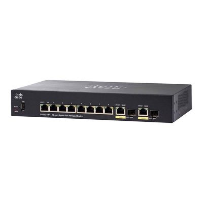 Cisco SG350-10P 10-prt Gigabit POE Managed SW SG350-10P-K9-IN