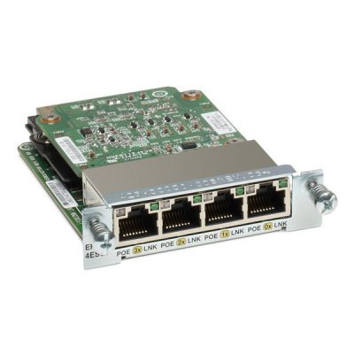 Cisco 4 pt 10/100/1000 Ethernet switch interface card PoE EHWIC-4ESG-P=