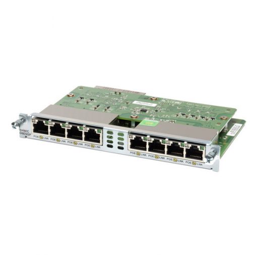 Cisco 8-port 10/100/1000 Enet switch interface card EHWIC-D-8ESG=