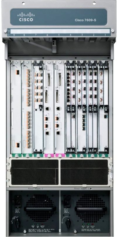 Cisco 7609S Chassis, Redundant System, 2RSP720-3C, 2PS 7609S-RSP720C-R