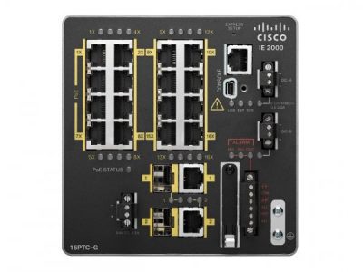 Cisco 16 x10/100,2 FE SFP,2 T/SFP GEports with 1588 IE-2000U-16TC-G