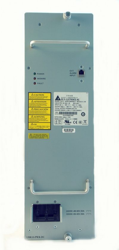 Cisco DC Power Supply for uBR10012 CMTS UBR10-PWR-DC-PLUS