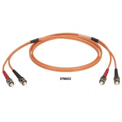 Black Box EFN6000 Series OM2 50/125 Multimode Fiber Optic Patch Cable - OFNR PVC EFN6023-001M