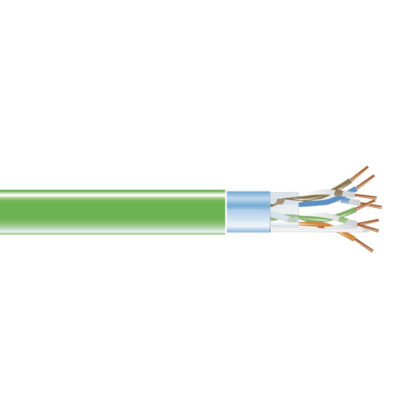 Black Box CAT5e 350-MHz Solid Ethernet Bulk Cable - Shielded (F/UTP), CMR PVC, Green, 1000-ft. (304.8-m) Spool EVNSL0507A-1000
