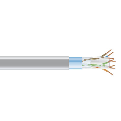 Black Box CAT6 400-MHz Solid Ethernet Bulk Cable - Shielded (F/UTP), CMP Plenum, Gray, 1000-ft. (304.8-m) Spool EVNSL0612A-1000