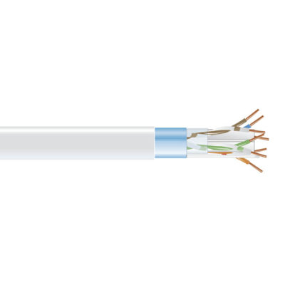 Black Box CAT6 400-MHz Solid Ethernet Bulk Cable - Shielded (F/UTP), CMP Plenum, White, 1000-ft. (304.8-m) Spool EVNSL0615A-1000