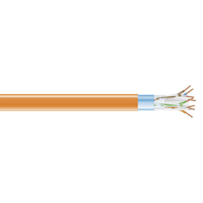 Black Box CAT6 400-MHz Solid Ethernet Bulk Cable - Shielded (F/UTP), CMP Plenum, Orange, 1000-ft. (304.8-m) Spool EVNSL0620A-1000