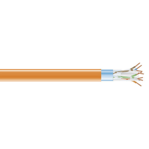 Black Box CAT6 400-MHz Solid Ethernet Bulk Cable - Shielded (F/UTP), CMP Plenum, Orange, 1000-ft. (304.8-m) Spool EVNSL0620A-1000
