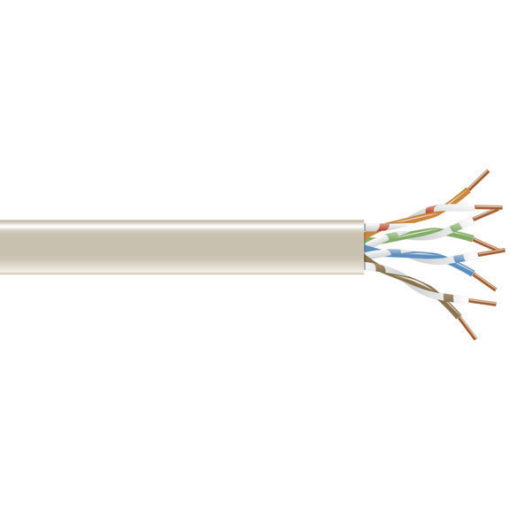 Black Box CAT5e 200-MHz Solid Ethernet Bulk Cable - Unshielded (UTP), CMR PVC, Beige, Custom Length EYN737A