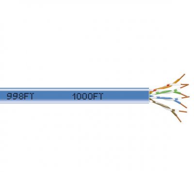 Black Box GigaBase® Plus CAT5e 200-MHz Solid Ethernet Bulk Cable - Unshielded (UTP), CM PVC, 1000-ft. (304.8-m) Pull-Box EYN851A-PBC-1000