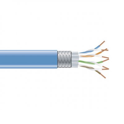Black Box GigaBase® CAT5e 350-MHz Solid Ethernet Bulk Cable - Shielded (F/UTP), CMP Plenum, 1000-ft. (304.8-m) Spool EVNSL0511B-1000