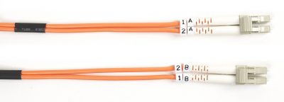 Black Box Connect OM1 62.5/125 Multimode Fiber Optic Patch Cable - OFNR PVC FO625-010M-LCLC